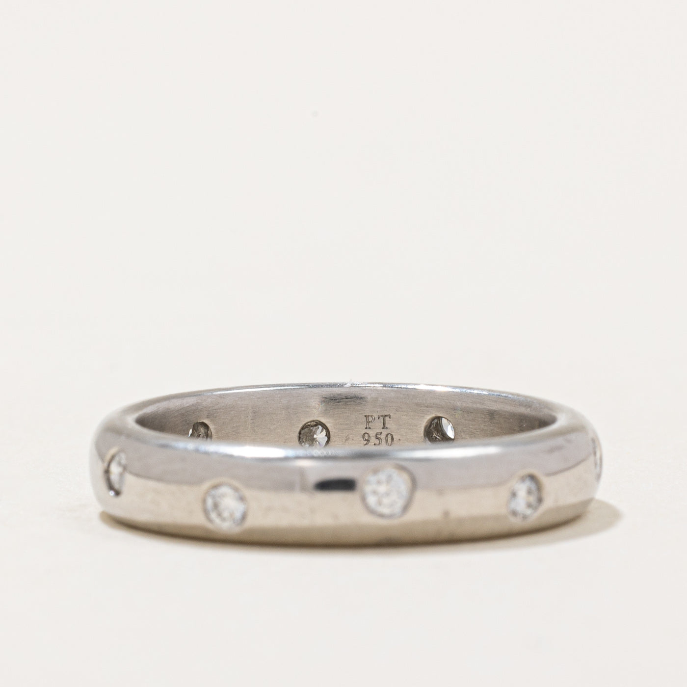 0.22ctw Flush Set Diamond Wedding Band Ring for Women - Size 6 | Elegant & Minimalist Stackable Ring for Bridal, Anniversary, or Everyday Wear