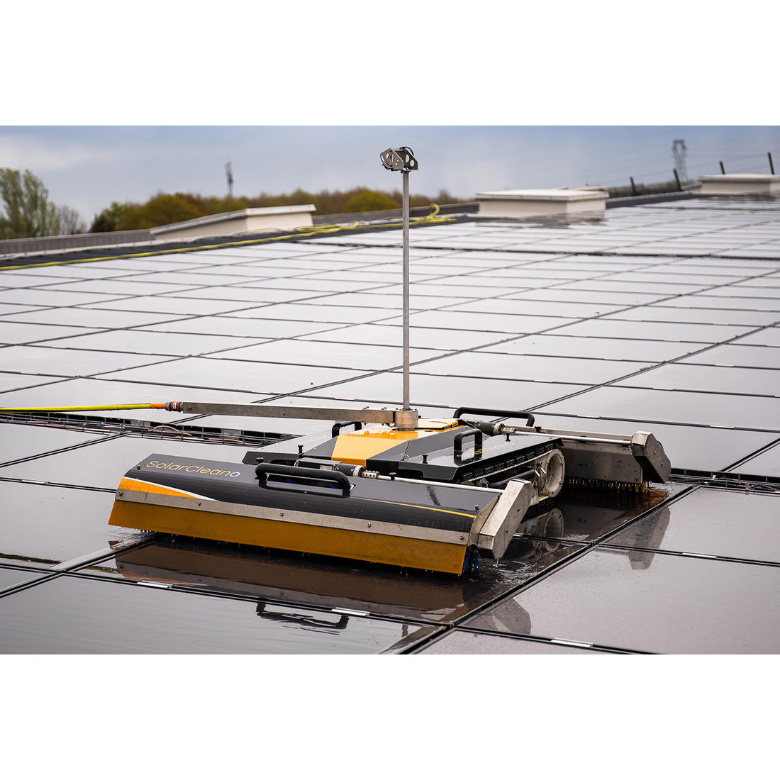 Solarcleano F1 Solar Panel Cleaner Kit - Efficient & Eco-Friendly Solar Panel Cleaning Brush for Home & Commercial Use - Perfect for Rooftop, Ground-Mounted & RV Solar Panels