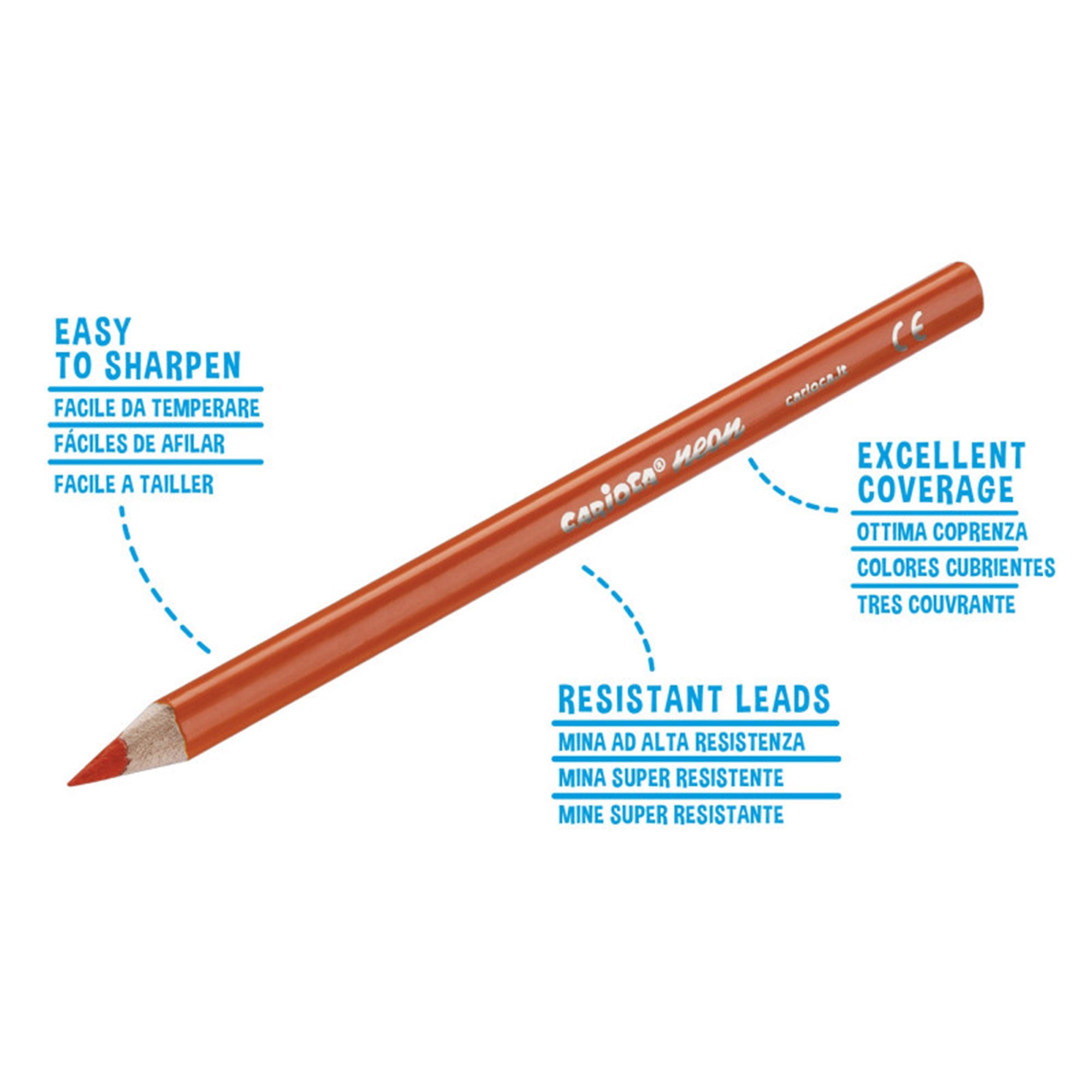 6 Pack Vibrant Neon Colored Pencils - Premium Art Supplies for Drawing, Sketching & Adult Coloring Books | Perfect for Artists, Students & DIY Craft Projects