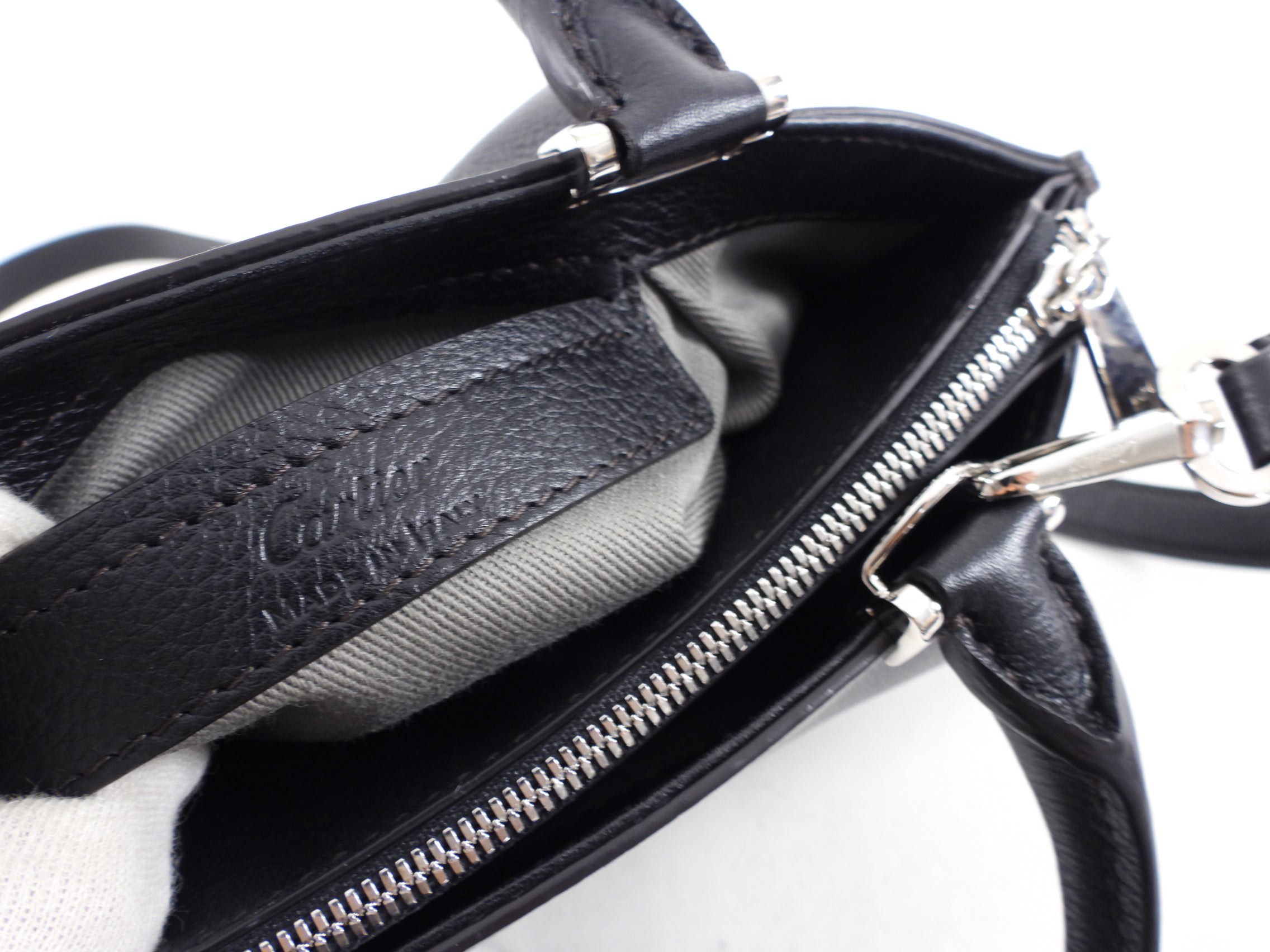 Cartier C de Cartier Mini Black Leather Crossbody Bag & Shoulder Bag - Elegant Evening Purse for Women, Perfect for Parties, Dates & Special Occasions