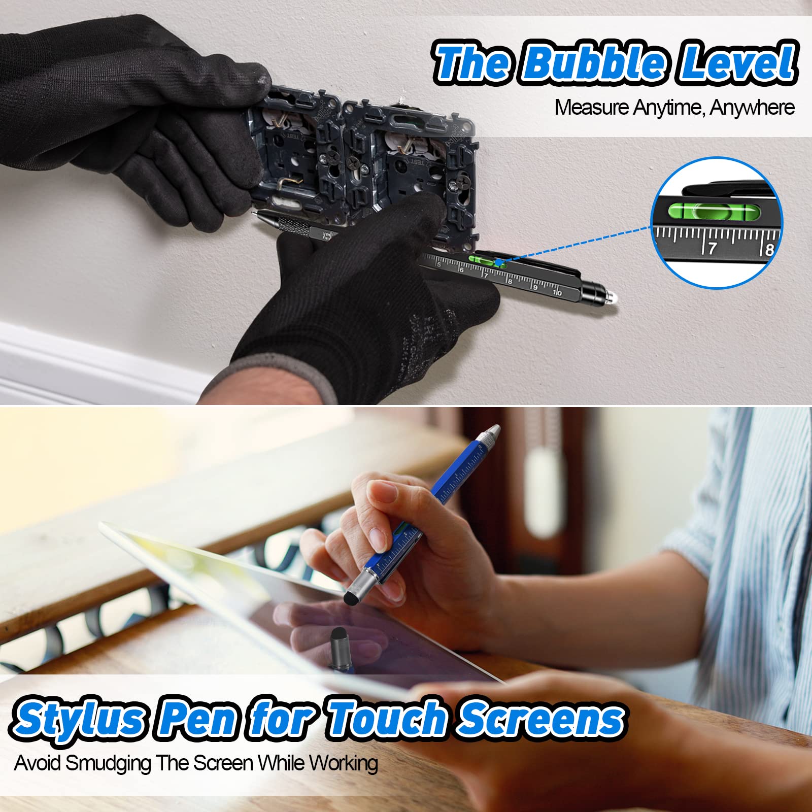 ZOOI 9-in-1 Multitool Pen - Perfect Father's Day Gift for Dad, Husband & Grandpa - Unique Gifts for Men Who Have Everything - Great for Camping, Office & Everyday Carry (EDC)
