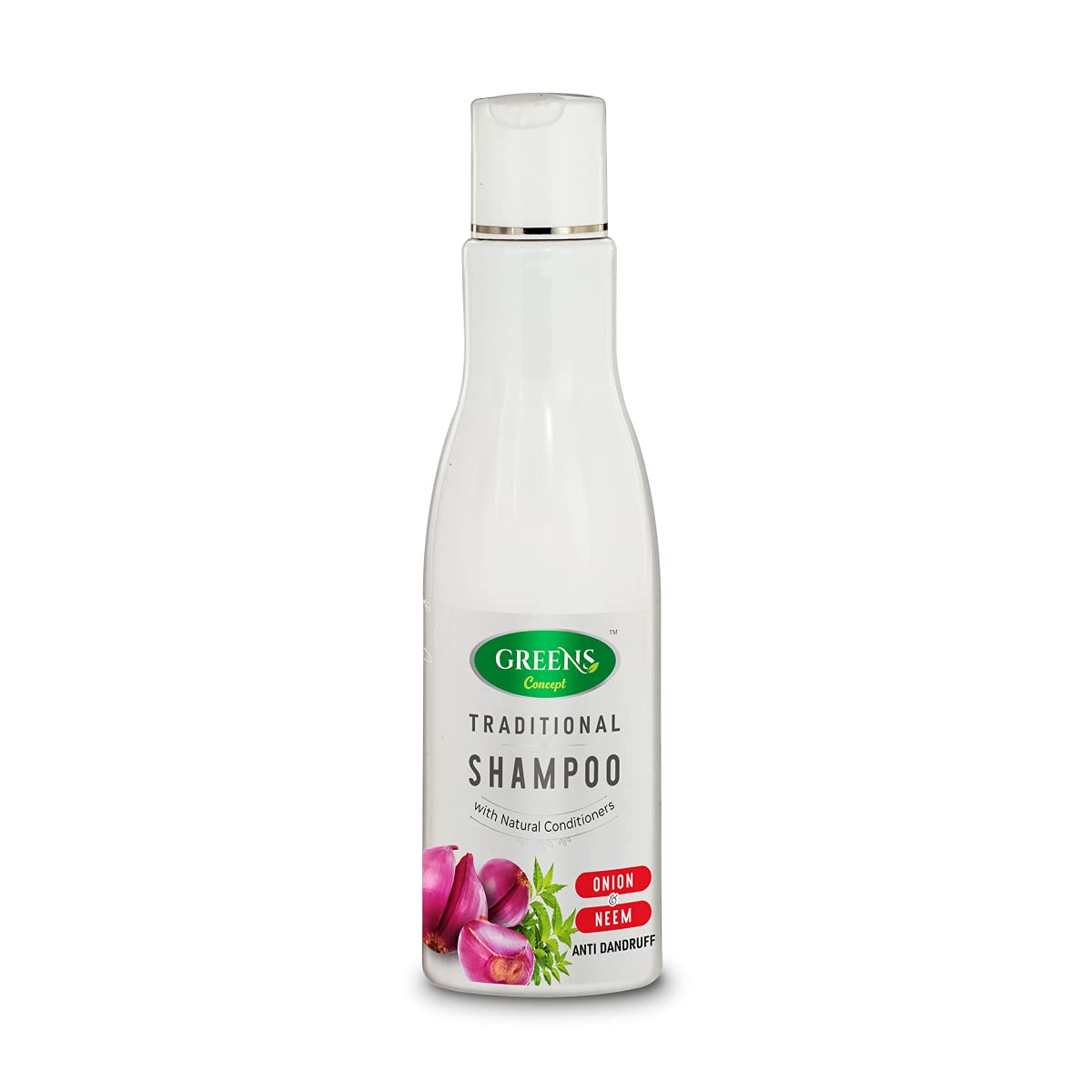 Green's Concept Traditional Hibiscus & Arappu Shampoo (200ml) + Onion & Neem Shampoo (200ml) Set - Natural Hair Care for Smooth & Strong Hair - Perfect for Daily Use & Hair Growth Treatment