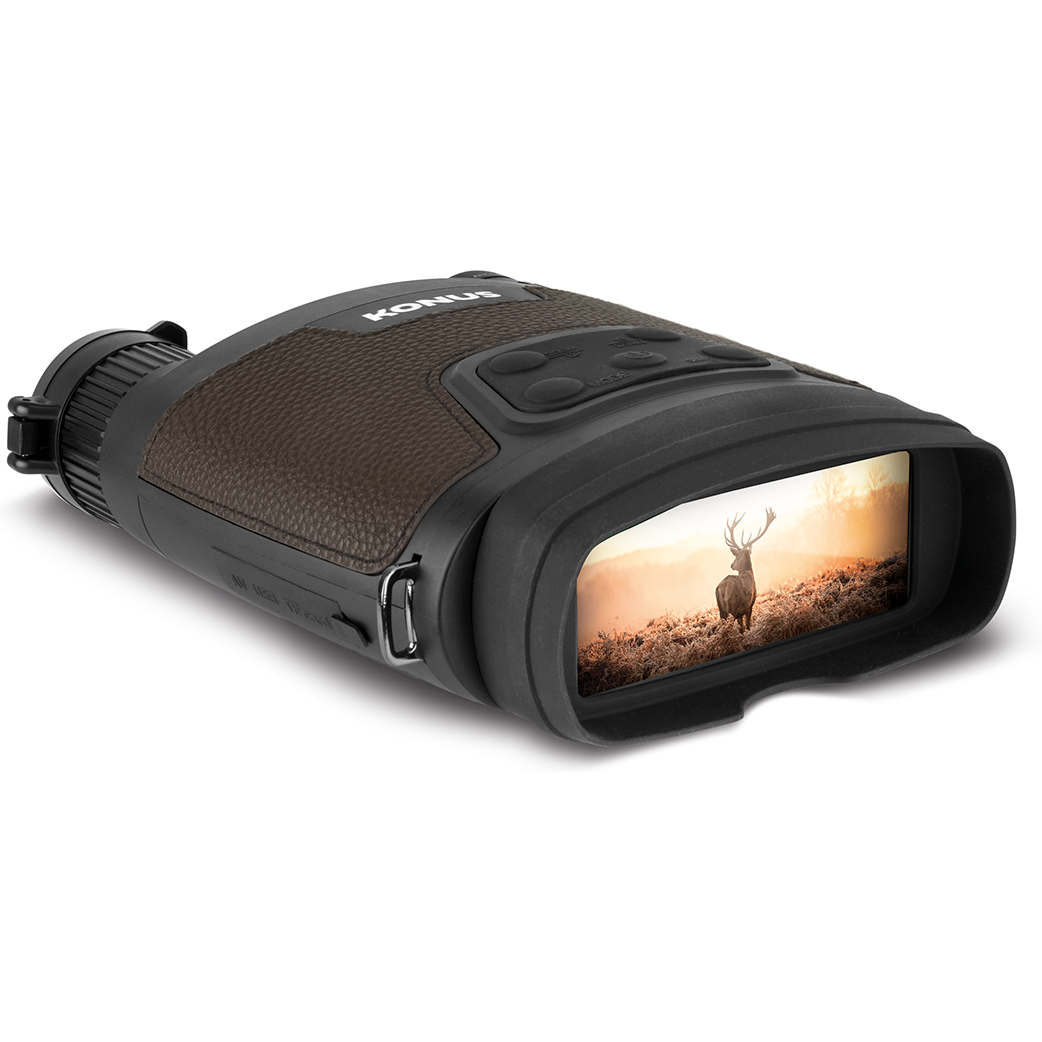Konus Konuspy 16 Night Vision Binoculars - 3.6x-10.8x Zoom, HD 1920x1080 Resolution - Perfect for Hunting, Wildlife Observation & Night Security