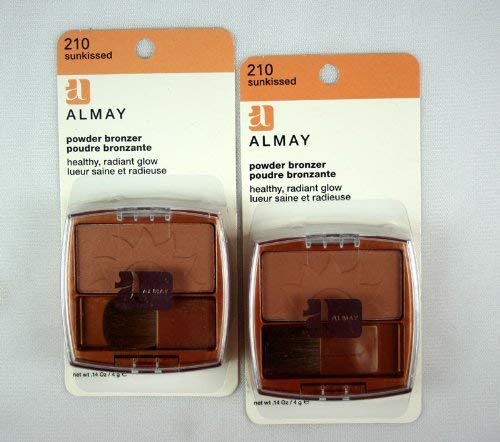 Almay Powder Bronzer #210 Sunkissed - 2 Pack, Matte Finish, Buildable Coverage, Cruelty-Free Makeup for Natural Sun-Kissed Glow | Perfect for Contouring & Everyday Wear