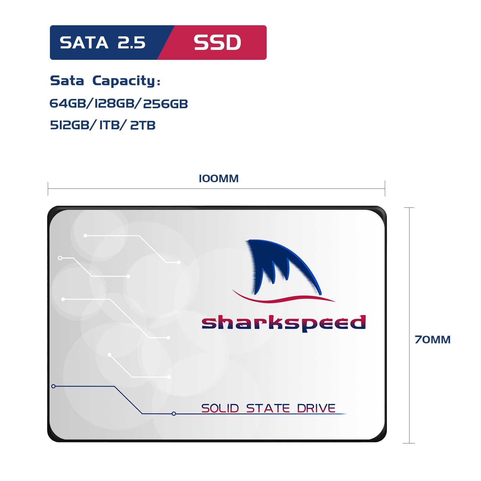 SHARKSPEED Plus 1TB Internal SSD - 2.5