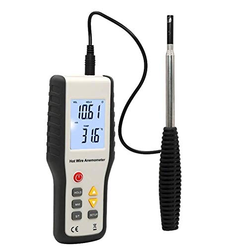XUXUWA High Sensitivity Digital Anemometer - Wind Speed & Temperature Meter with Air Volume Measurement for HVAC, Industrial & Outdoor Use (Color Options)