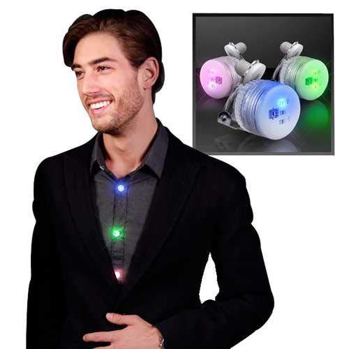Blinking Blue LED Clip-On Light - Flashing Body Light for Lapel Pins, Safety Gear & Night Visibility | Perfect for Raves, Concerts, Running & Cycling at Night