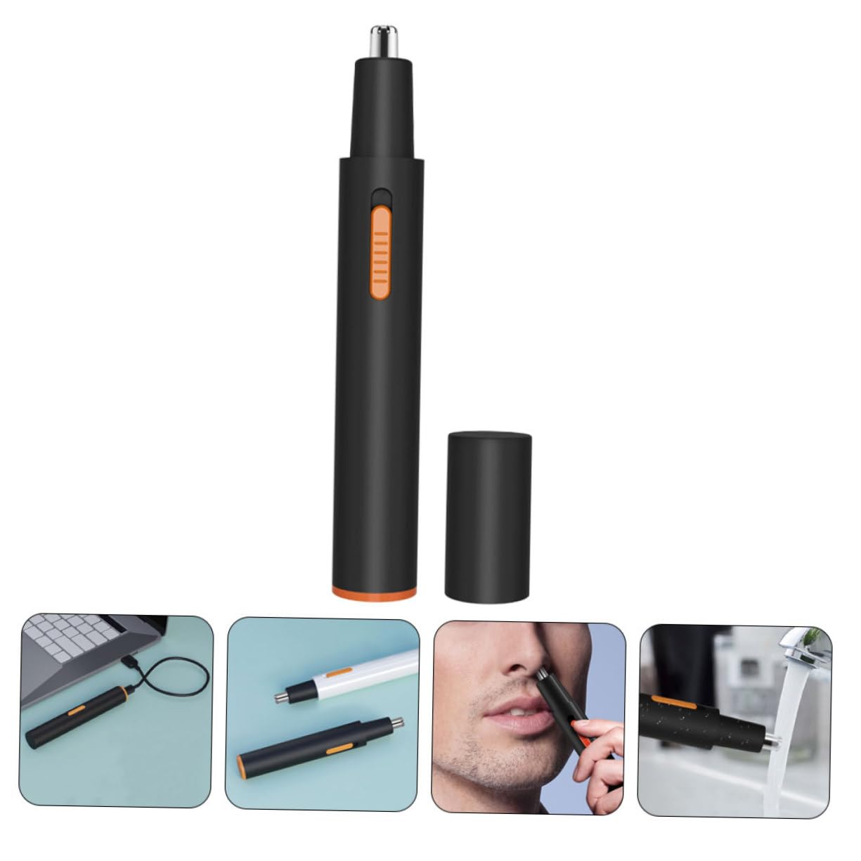 Painless Electric Nose Hair Trimmer for Men & Women - Rechargeable Portable Nose Shaver with Comfortable Design for Home & Travel Use | Perfect Grooming Kit for Personal Care and On-the-Go Hygiene