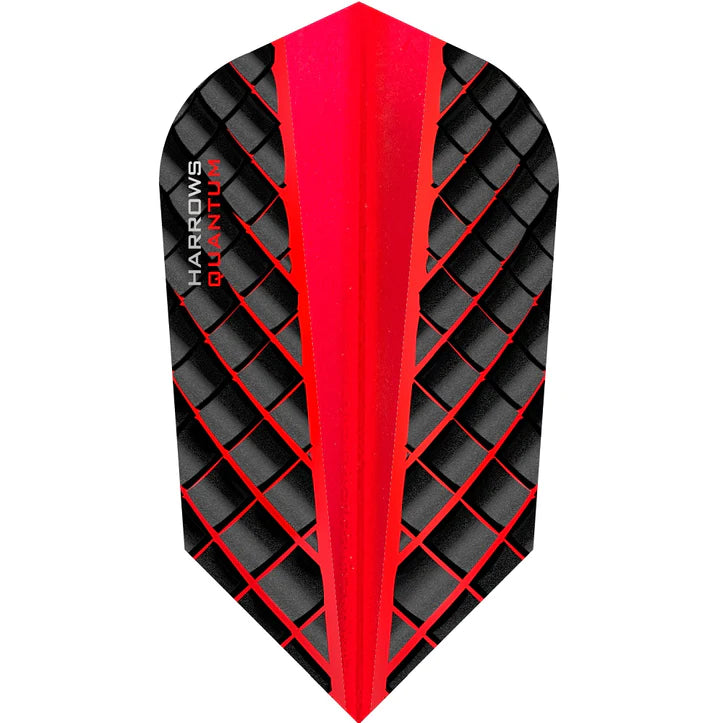 Harrows Quantum Red Dart Flights Slim - Professional Dart Accessories for Precision Play | Perfect for Tournaments, Practice & Home Game Rooms