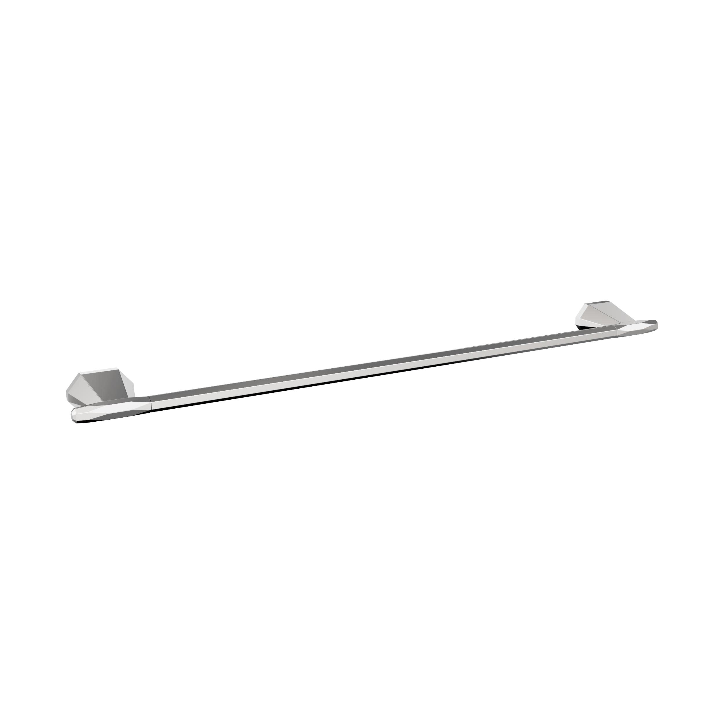 Amerock BH3604426 Chrome 24-Inch Towel Bar - Stainless Steel Bathroom Towel Rack for Showers, Bathrooms & Spas | St. Vincent Collection | Durable Bath Accessories & Hardware