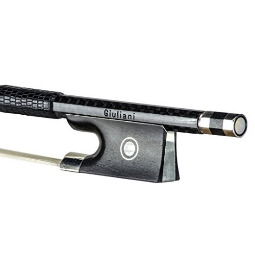 Premium Giuliani Carbon Fiber Violin Bow 1/8 Size - Professional Grade for Students & Musicians - Perfect for Practice, Performances & Orchestral Playing