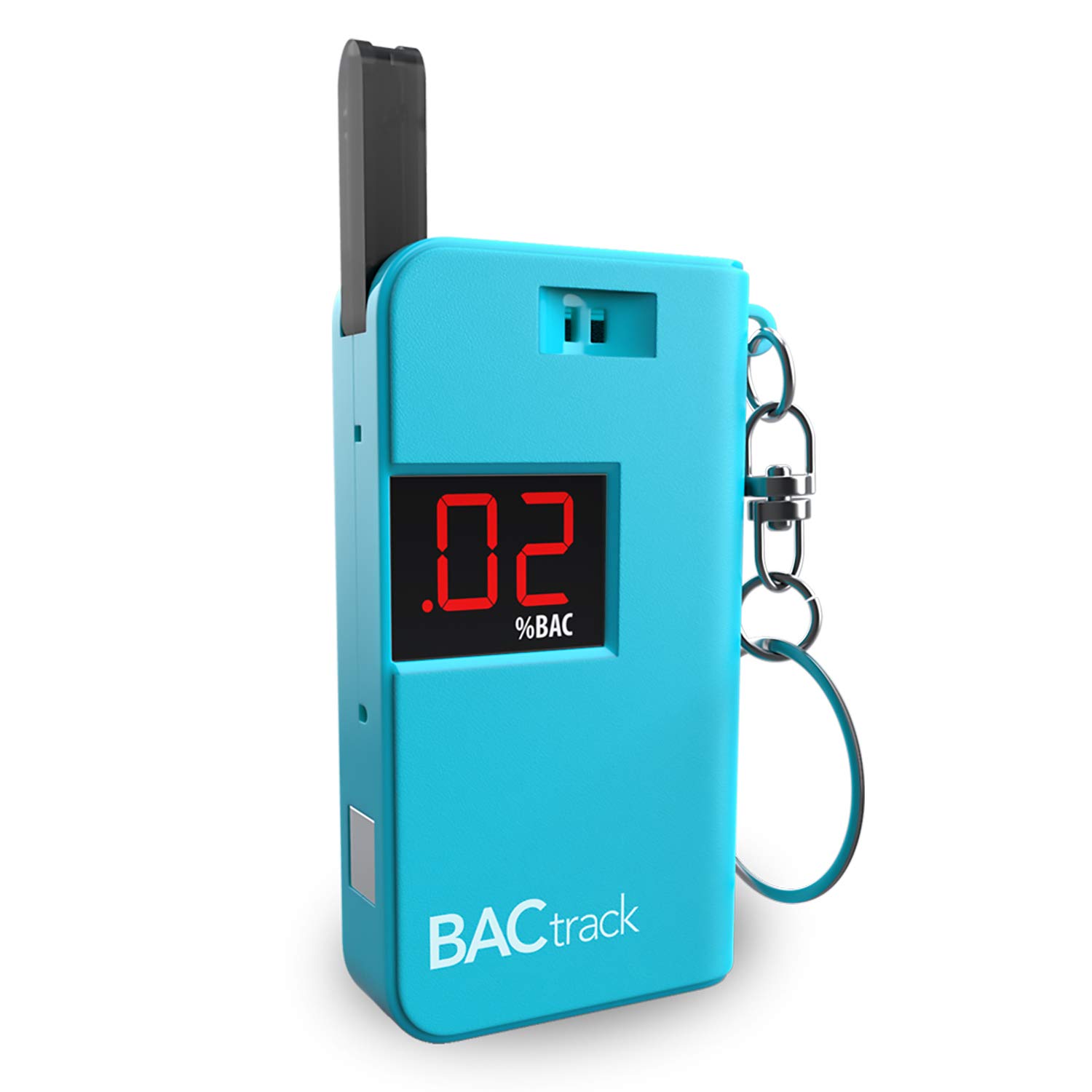 BACtrack Keychain Breathalyzer (Blue) - Ultra-Portable Personal Alcohol Tester with Keyring | Accurate BAC Detection for Parties, Driving Safety & Workplace Testing