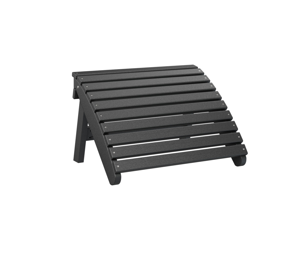 Berlin Gardens Folding Adirondack Footstool - Outdoor Patio Furniture, Portable Foot Rest for Garden, Deck, Poolside & Camping - Lightweight & Durable Design