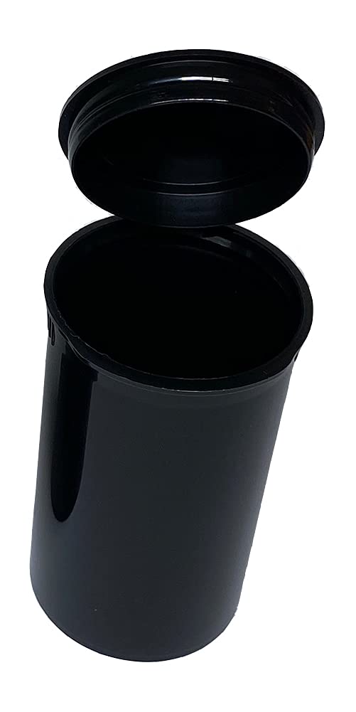 10 Pack of DRAM 13 Squeeze Pop Top Bottles - Leak-Proof Travel Containers for Liquids, Essential Oils & Cosmetics | Made in USA | Small Business | Same Day Shipping (Black)