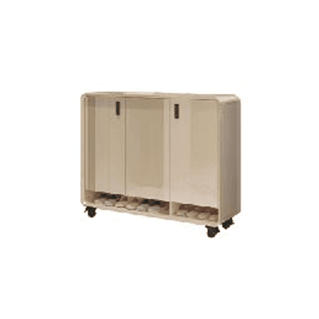 Lottie 3 Door Shoe Cabinet with Number Lock - 120cm Storage Organizer for Entryway, Hallway & Closet - Secure Shoe Storage Solution for Home & Office