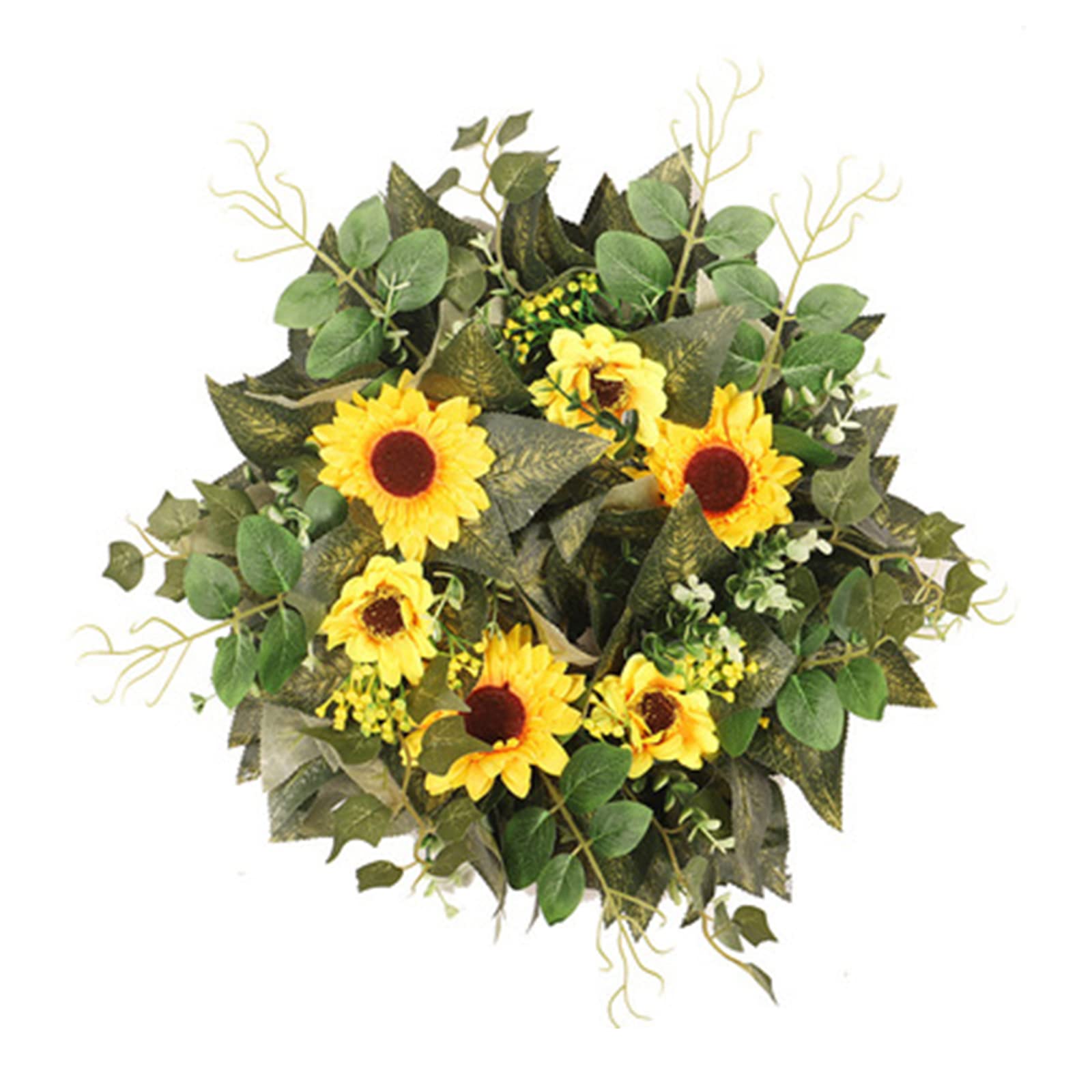 Firlar Artificial Sunflower Wreath - 24
