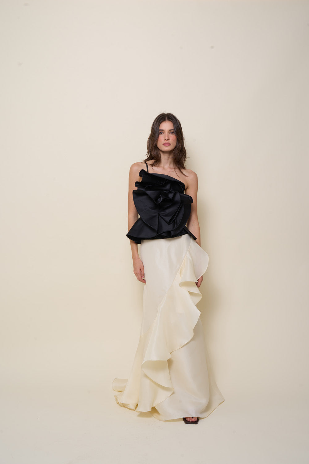 Sevillana Skirt for Women - Flamenco Dance Skirt with Ruffles & Floral Print - Perfect for Spanish Dance, Performances & Festivals