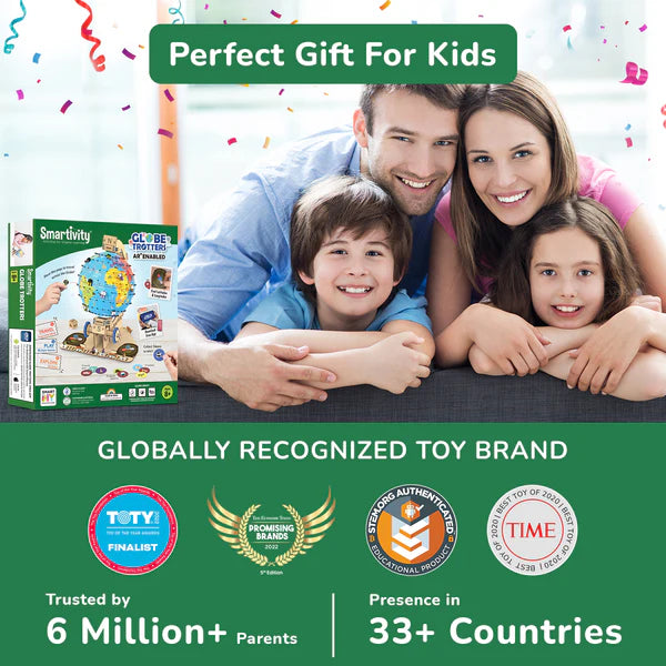 Smartivity Globe Explorer - Interactive Educational World Globe for Kids | STEM Learning Toy for Geography & Culture | Perfect for Classroom & Home Learning Activities