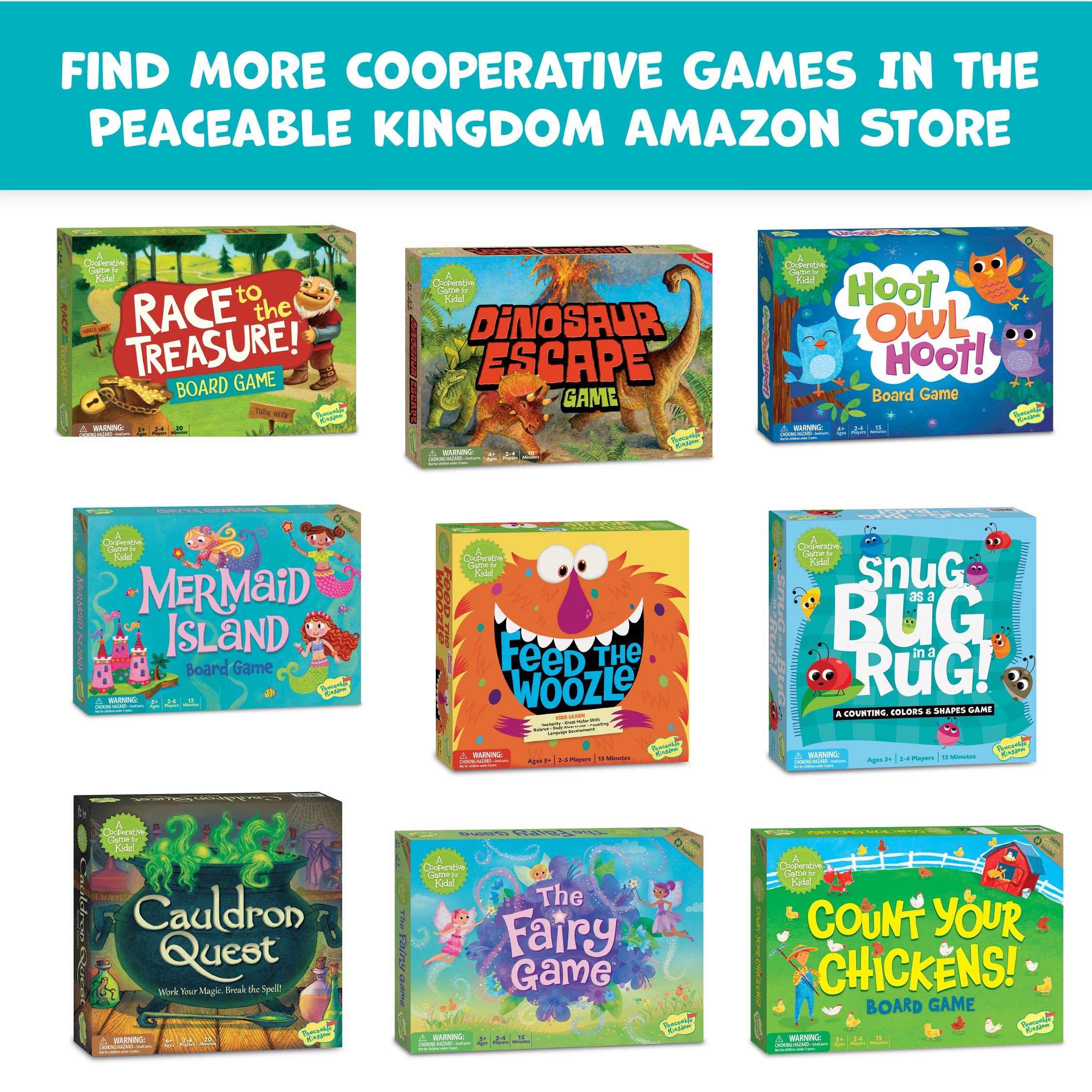 Peaceable Kingdom The Fairy Match Game - Enchanting Board Game for 2-6 Kids Ages 5+ | Perfect for Family Game Nights and Preschool Learning Activities