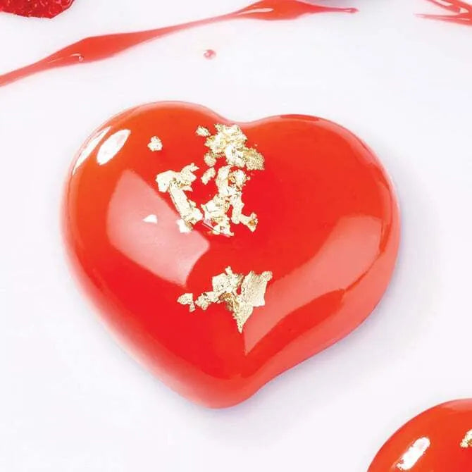 Pavoflex 12 Cavity Silicone Heart Passion Mold - Perfect for Baking, Chocolate, Candies, Soap & DIY Crafts