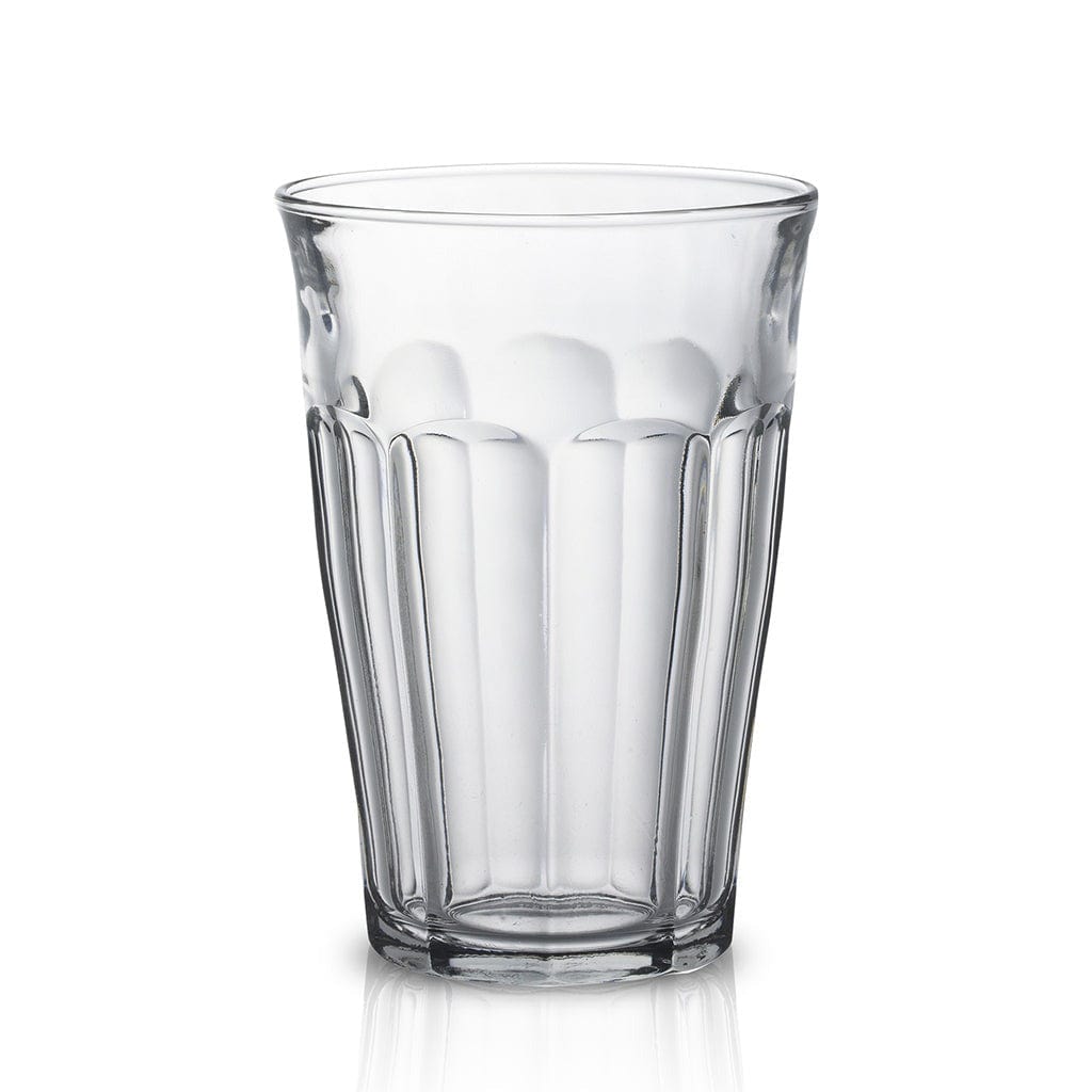 Duralex Le Picardie Clear Glass Tumbler 12.1 oz (360ml) - Set of 6 Unbreakable Drinking Glasses for Coffee, Juice, Water - Perfect for Home, Restaurant & Outdoor Use