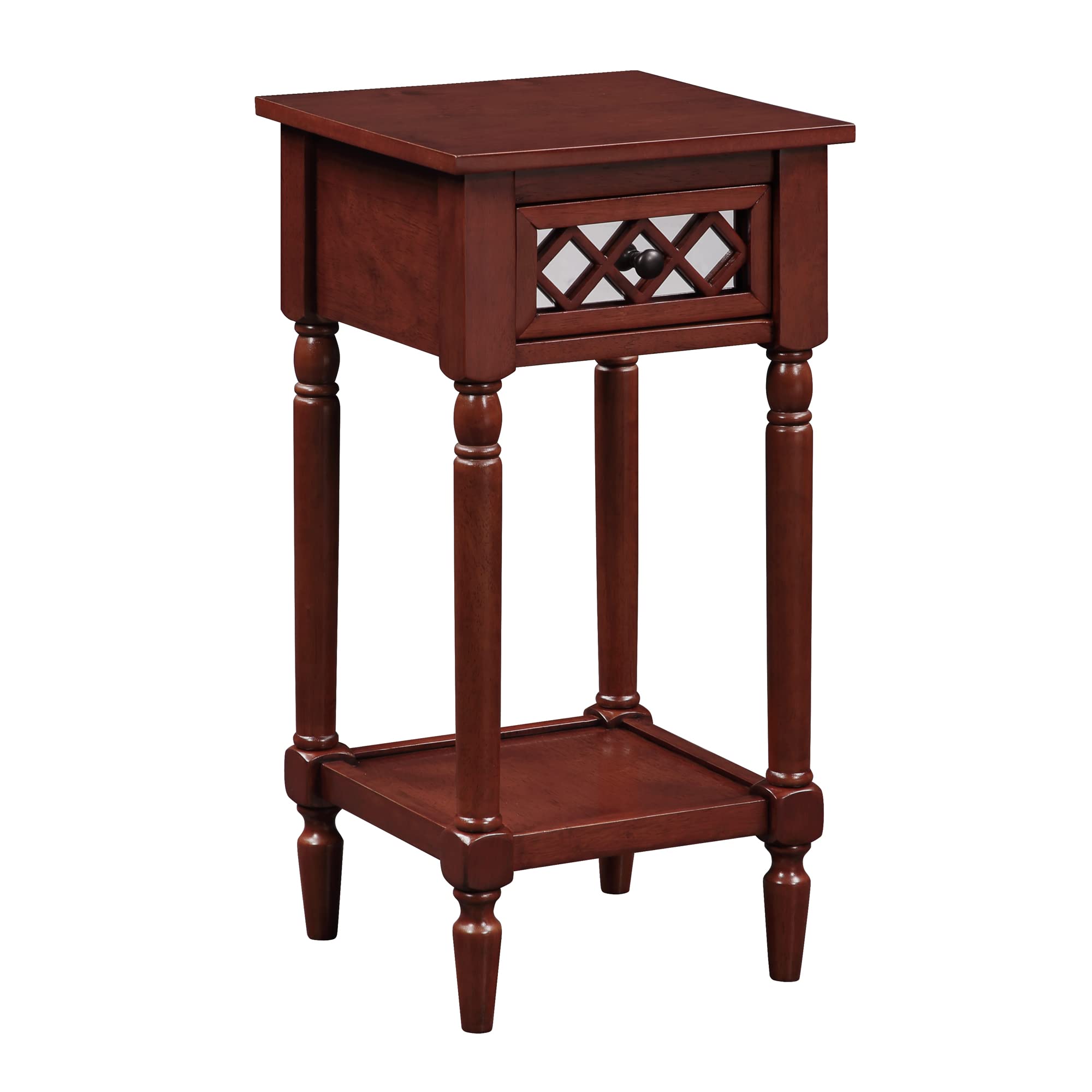 French Country Khloe Deluxe 1-Drawer Accent End Table 14