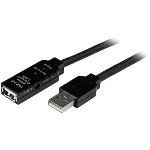 20m USB 2.0 Active Extension Cable Male to Female - High Speed Data Transfer for PC, Laptop, Printer & Gaming Setup