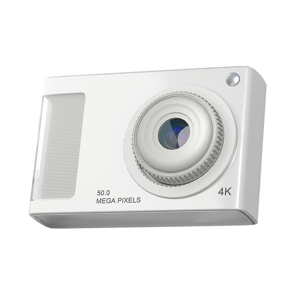 HTU Mini CCD Camera HD 1080P 48MP 4X Zoom Kids Digital Camera with Dual Lens, Anti-Shake & 32GB Card - Perfect Gift for Boys, Girls & Teenagers - Great for Travel, Birthday Parties & School Projects