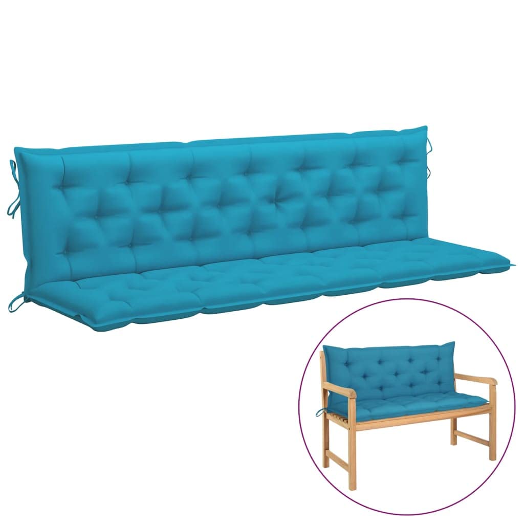 Premium Outdoor Swing Chair Cushion - Water-Resistant Patio & Porch Cushion Set - Light Blue 78.7