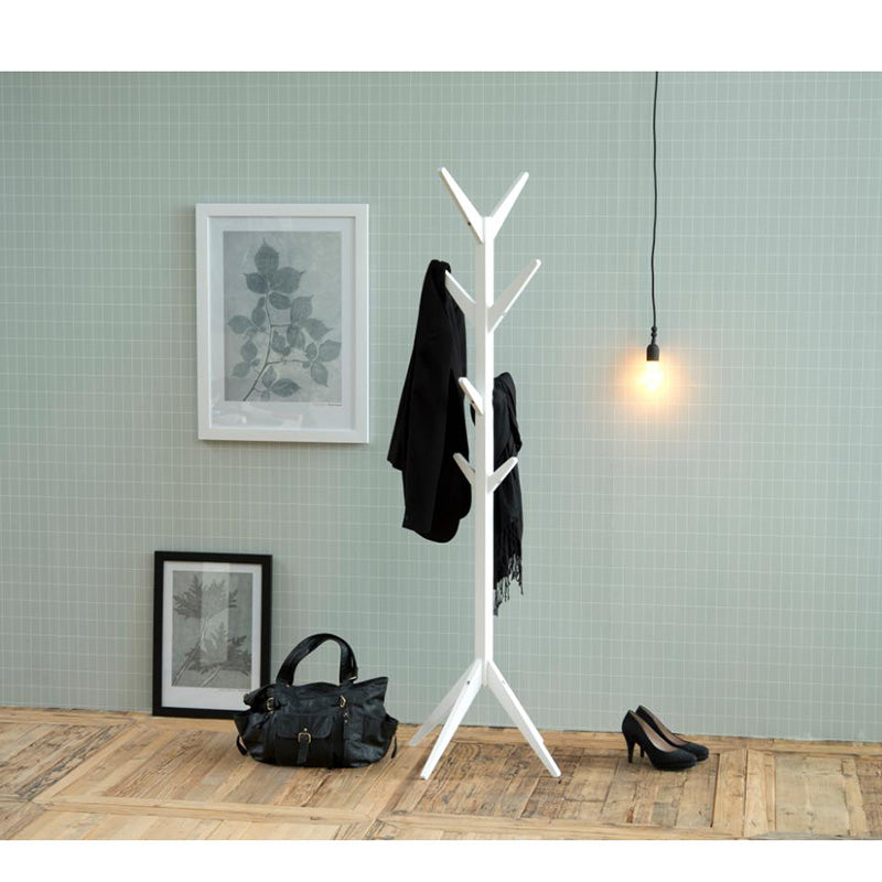 Premium MASCOT White Coat Hanger - Heavy Duty Wooden Clothes Hanger for Jackets, Coats & Suits - Perfect for Closet Organization & Wardrobe Storage