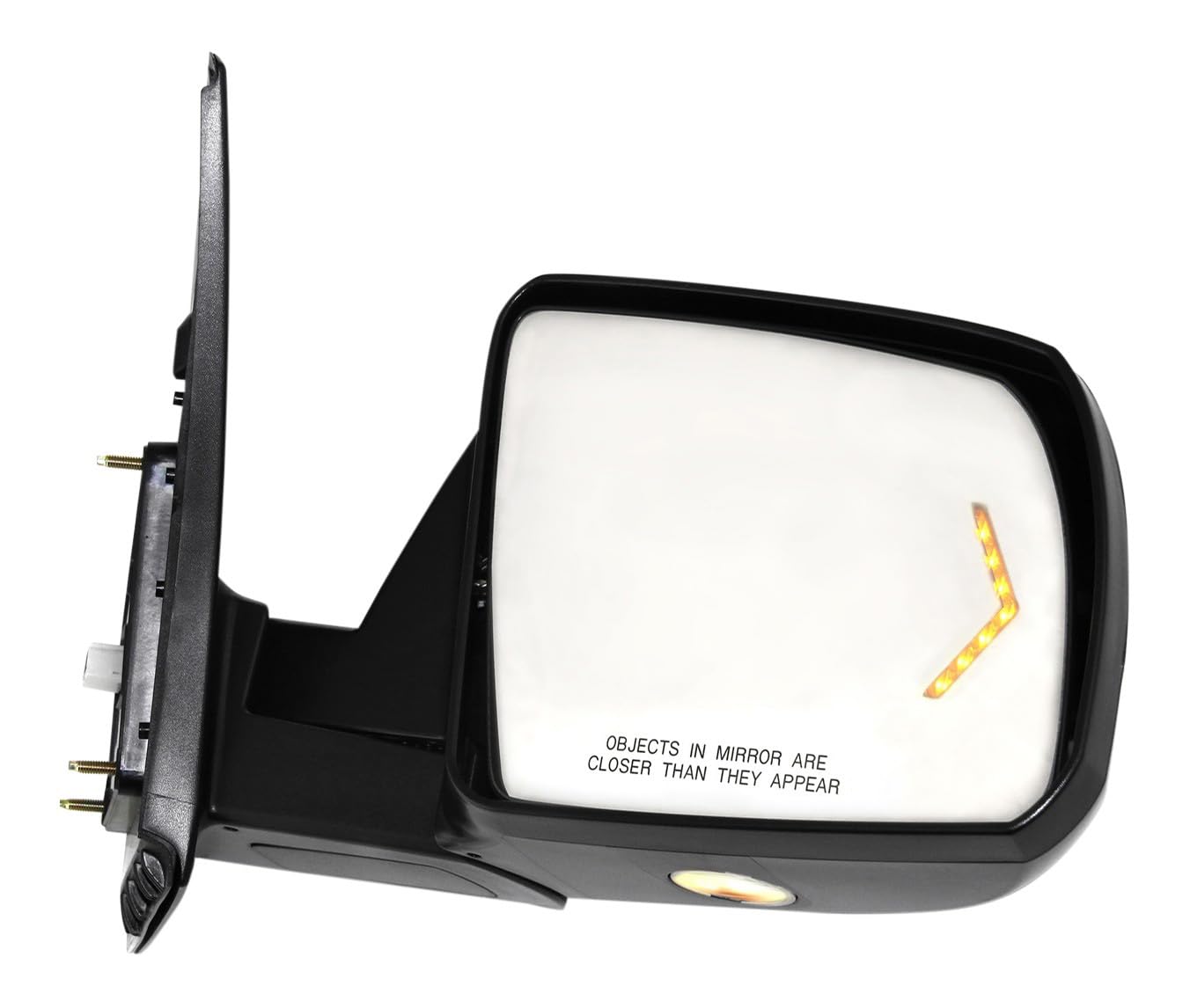 2007-2013 Toyota Tundra Passenger Side Power Heated Mirror with Signal Light, Memory Function & Puddle Lamp | Chrome Design | No Marker Light | Easy Installation for Winter Driving & Night Safety