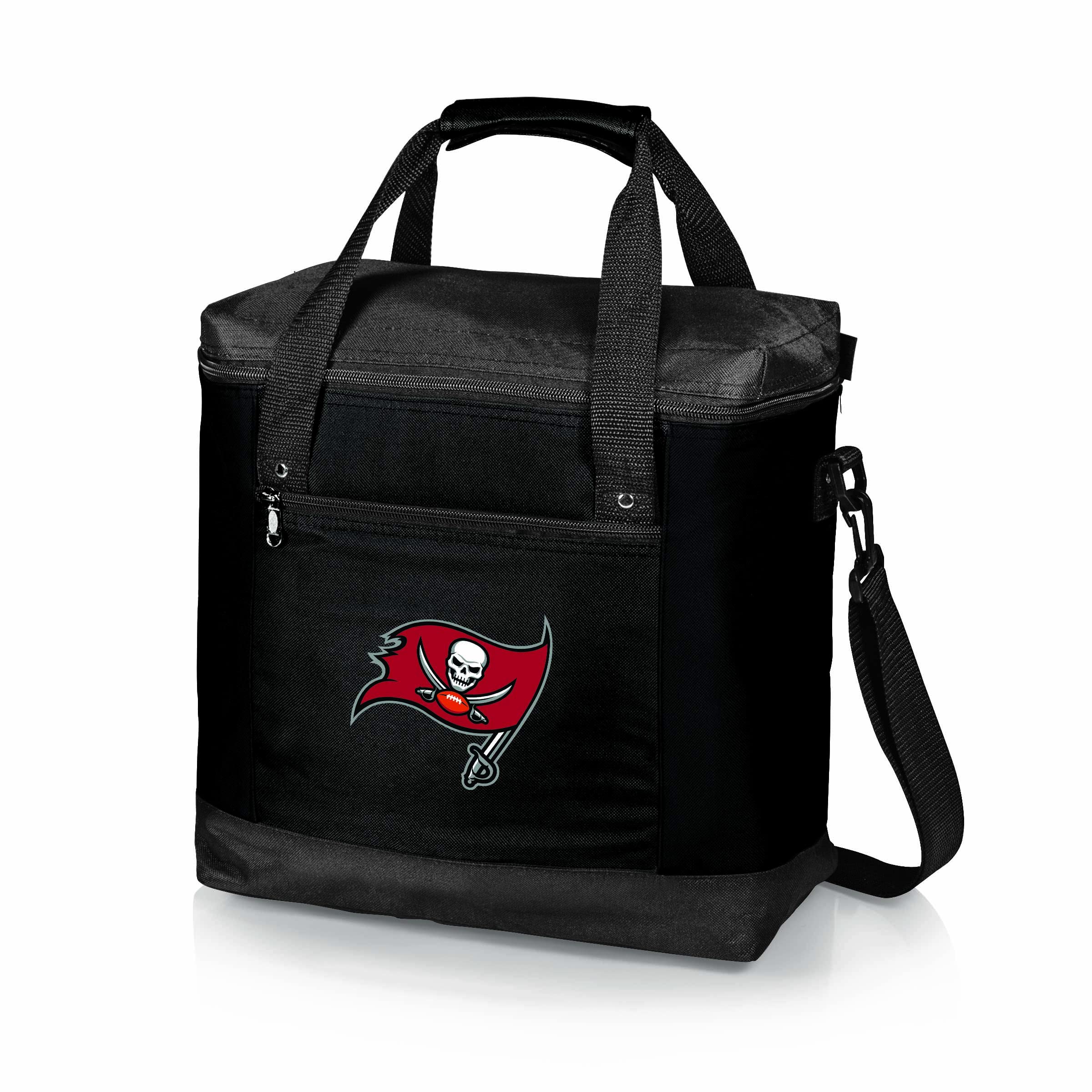 PICNIC TIME NFL Montero Insulated Tote Cooler Bag - 24 Can Soft-Sided Cooler with Shoulder Strap - Perfect for Tailgating, Beach Picnics & Outdoor Parties (Black)
