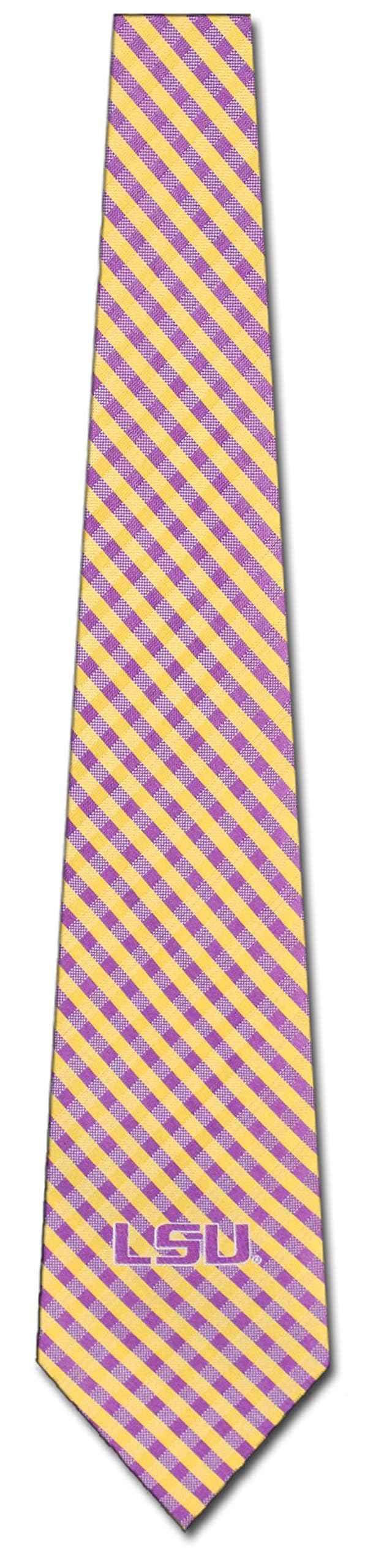 LSU Tigers Men's College Sports Necktie - Official LSU Team Tie for Game Day, Office & Formal Events