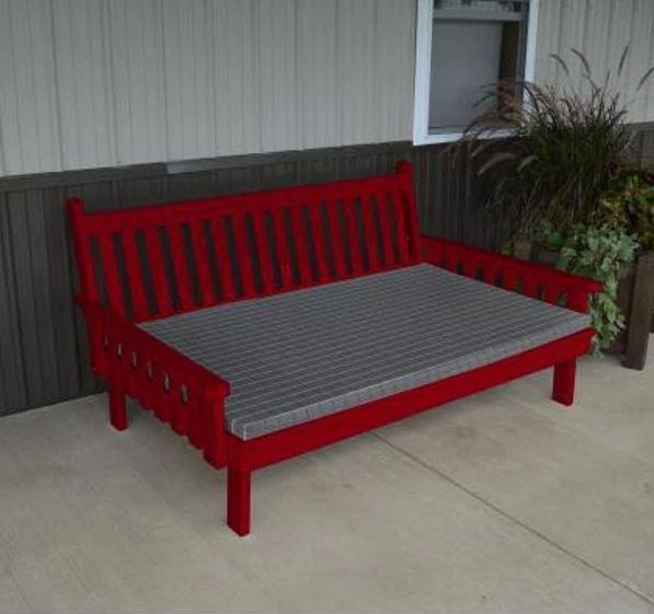 Yellow Pine Traditional English Daybed by A&L Furniture - Rustic Bedroom & Living Room Accent Piece for Cozy Home Decor