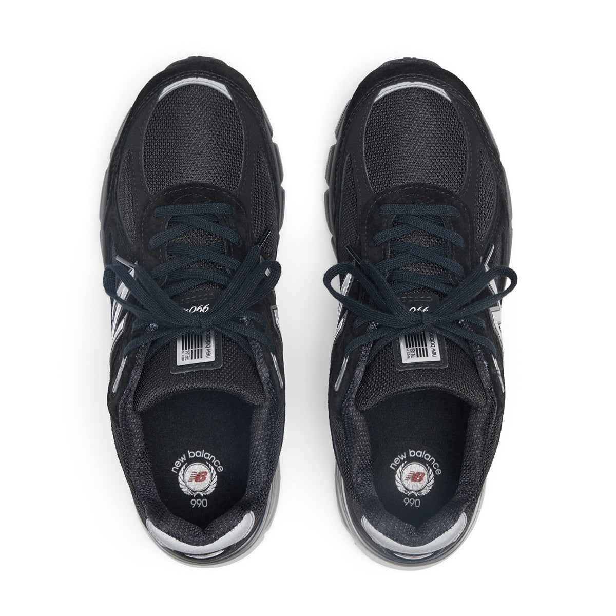 New Balance 990v4 'Black Silver' Running Shoes for Men - Comfortable & Durable Sneakers for Jogging, Gym Workouts & Casual Wear in USA