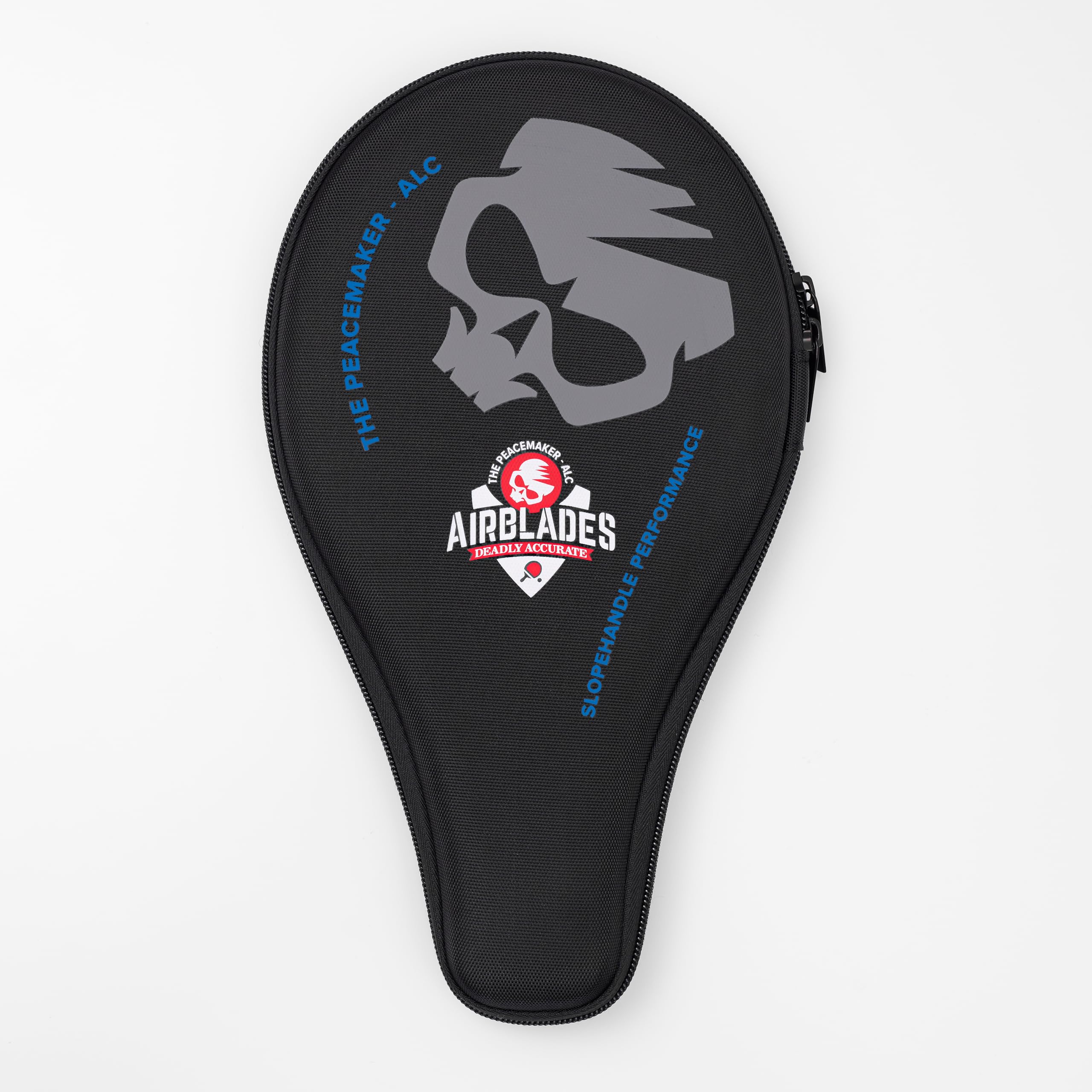 Professional Carbon Fiber Ping Pong Paddle - The Peace Maker ALC Table Tennis Racket for Maximum Spin & Control (Boys Blue) | Perfect for Beginners to Advanced Players | Includes Hard Carry Case & Ergonomic Handle | Ideal for Home, Club & Tournament Play