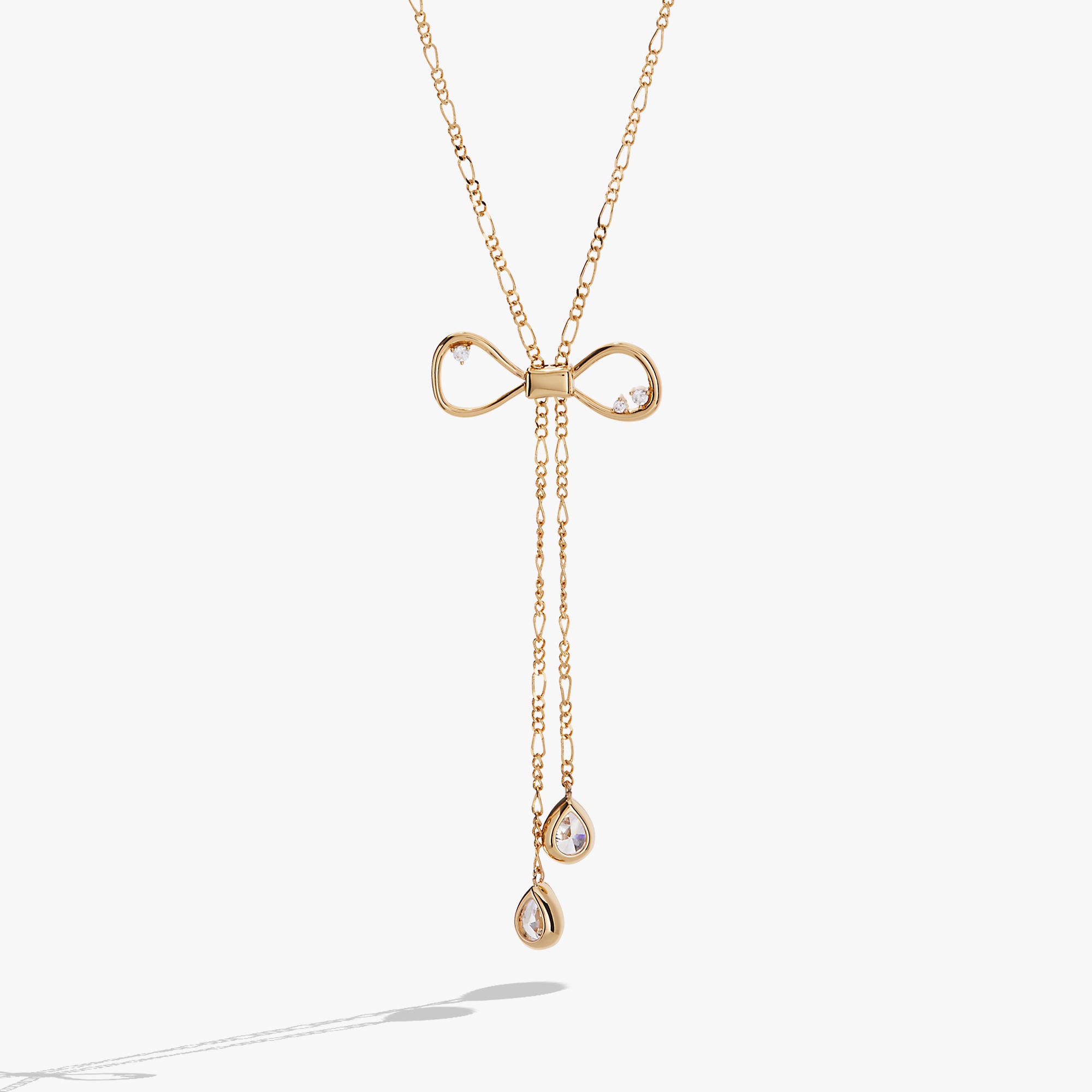 Elegant Coquette Bow Necklace for Women - Dainty Gold Plated Jewelry Gift for Her - Perfect for Valentine's Day, Anniversary & Special Occasions