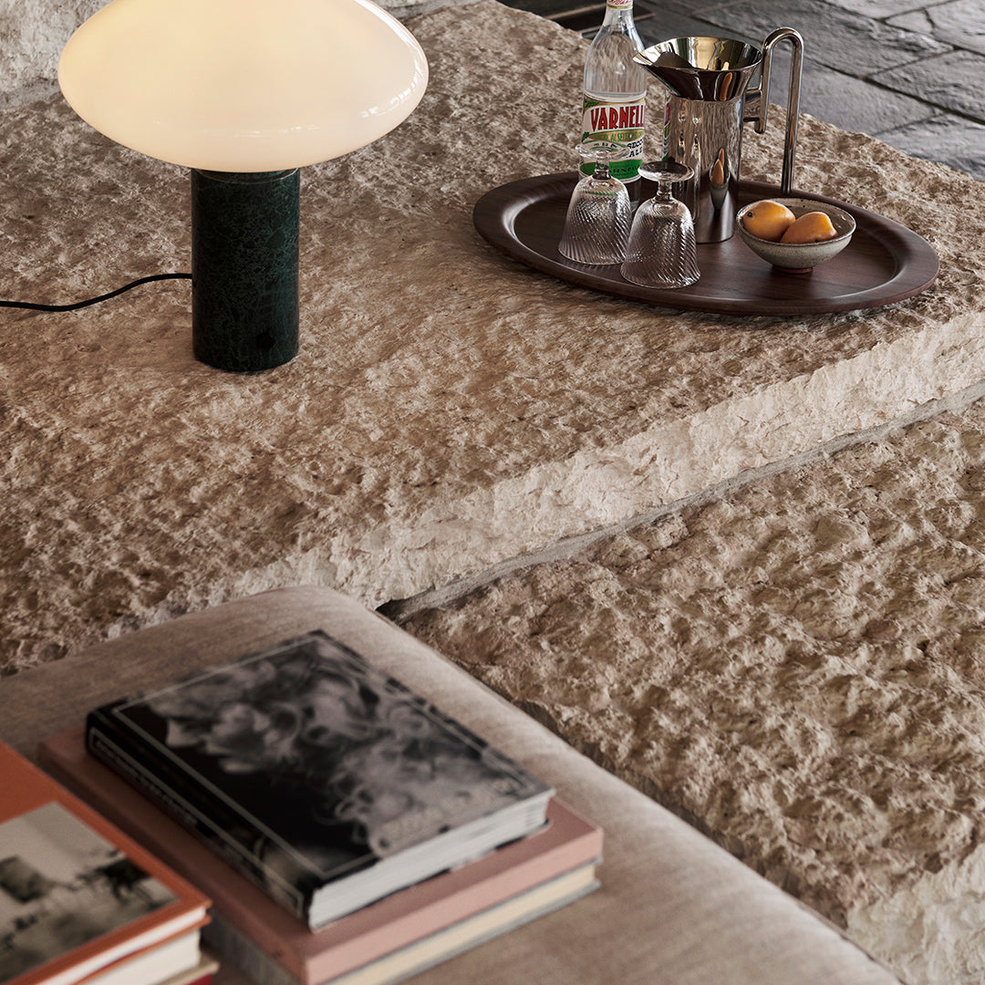 Anderssen Voll Inland AV32 Pouf by &Tradition - Modern Scandinavian Footstool for Living Room, Bedroom & Office - Perfect for Relaxing and Extra Seating