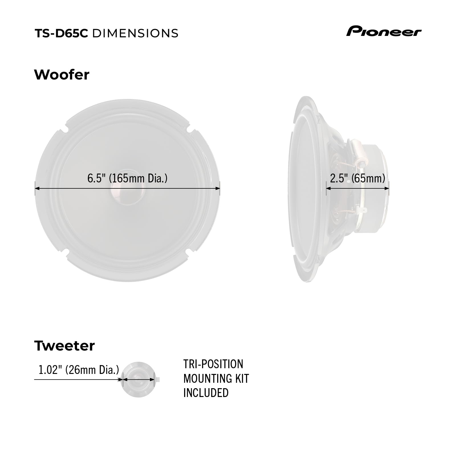 Pioneer TS-D65C 6.5