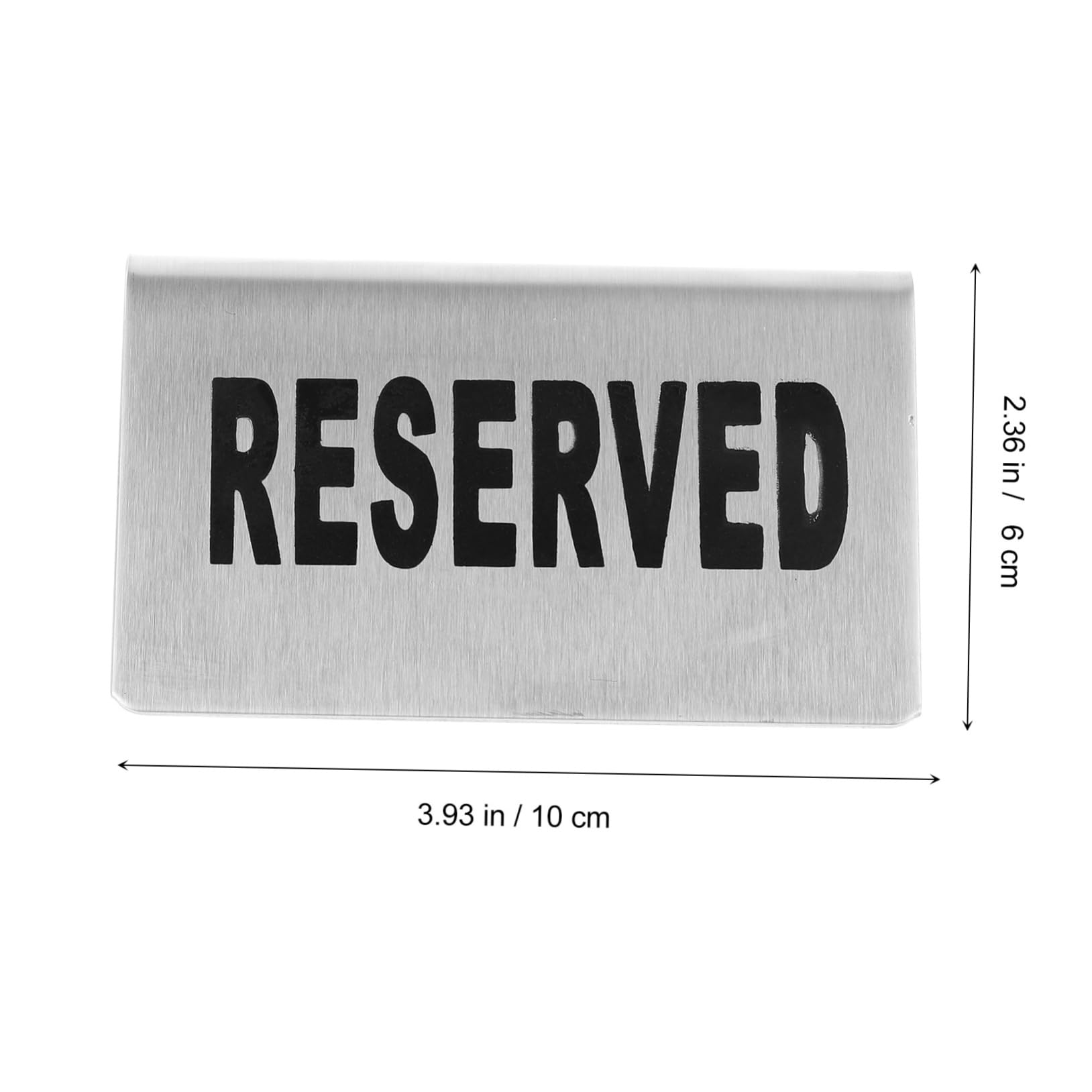 Stainless Steel Table Number Cards - 4 Pack Durable Reserved Table Signs for Restaurants, Weddings & Events - Rustproof, Easy to Clean - Perfect for Seating Arrangements & Table Markers