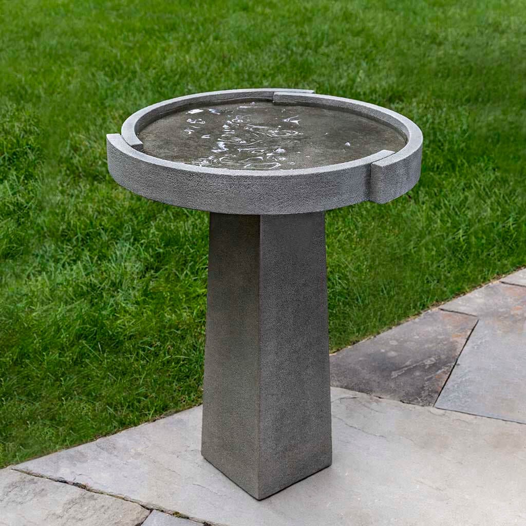 Campania International Concept Birdbath - Elegant Garden Decor for Outdoor Bird Watching & Relaxation