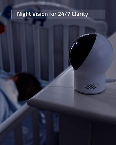 eufy Security Add-on Baby Monitor Camera - 720p HD Video with Night Vision, Easy Pairing for New Moms | Ideal for Nursery, Bedroom & Home Security Monitoring