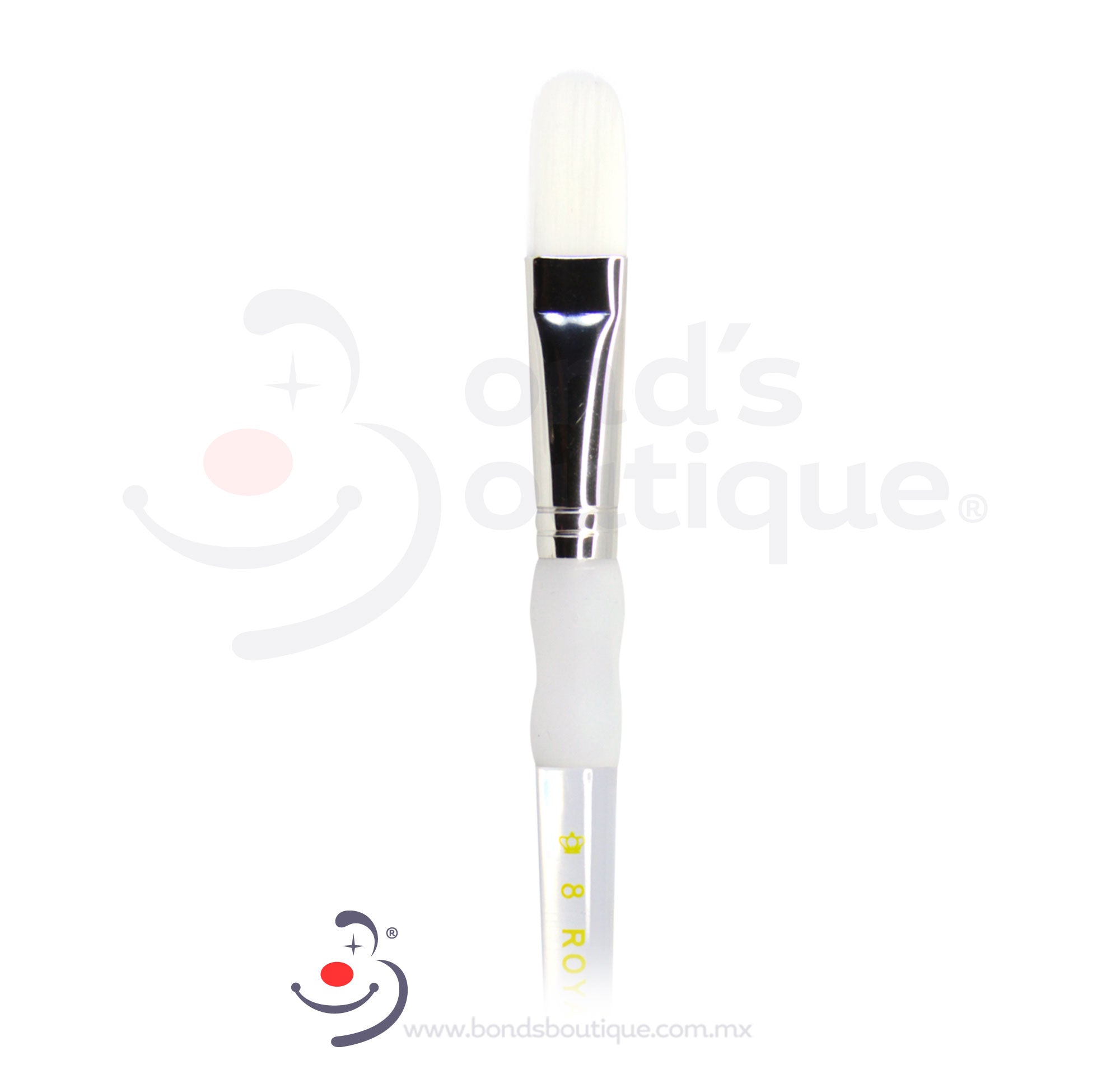 White Taklon Soft Grip Paint Brush Set - Professional Artist & Watercolor Brushes for Acrylic, Oil, and Watercolor Painting - Perfect for Canvas, Paper, and DIY Art Projects