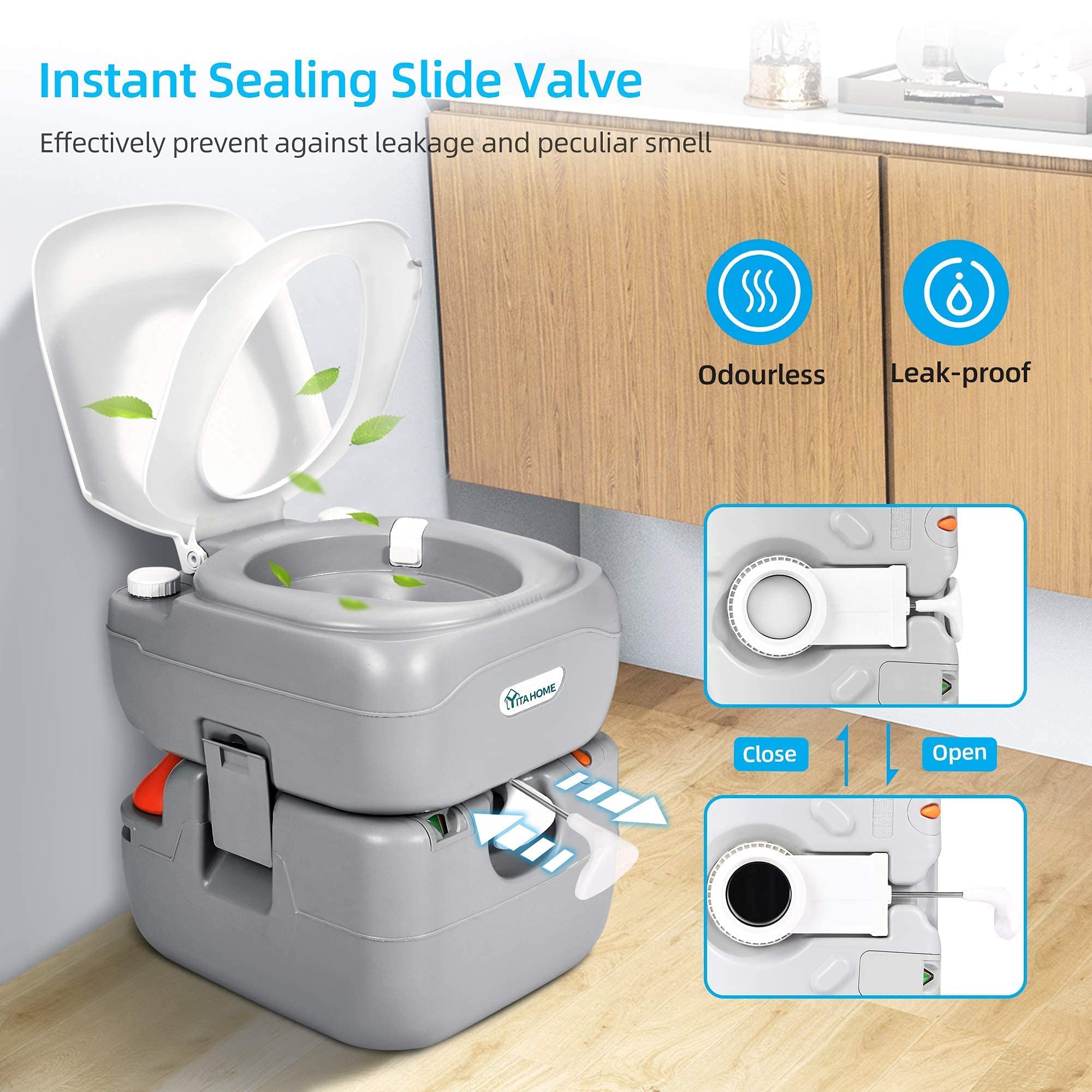 **YITAHOME 5.8 Gallon Portable Toilet & 17L Hand Washing Station - Lightweight RV Potty & Camping Sink for Outdoor Adventures, Travel, Boating, Hiking & Emergency Preparedness**    *(Use Cases: Perfect for camping trips, RV travels, boating excursions, hiking adventures, emergency kits, and off-grid living.)*