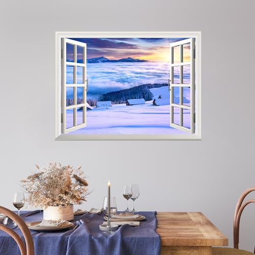 Snow Landscape on Mountain