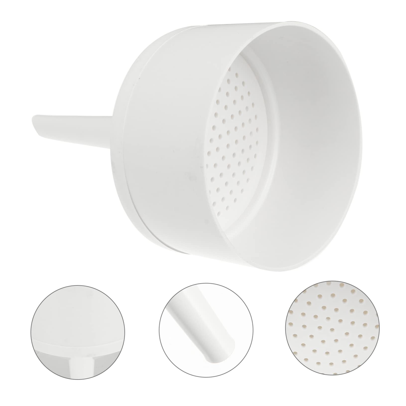 Premium Plastic Buchner Funnel with Filter Paper - 1pc Lab Filtration Funnel for Chemistry Experiments, Coffee Brewing & Essential Oil Extraction