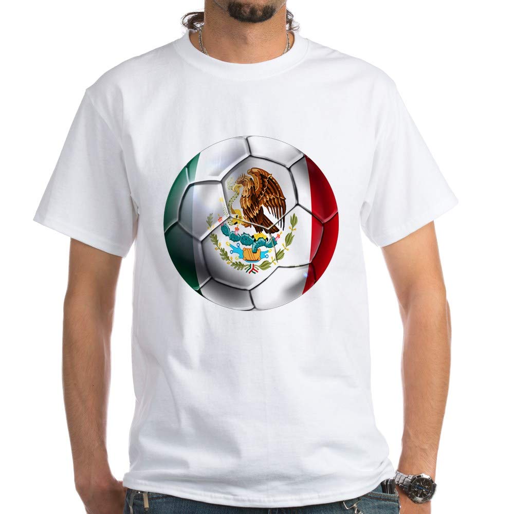 Mexican Soccer Fan T-Shirt - Soft Cotton White Tee for Men & Women - Perfect for Game Day, Parties & Supporting Team Mexico