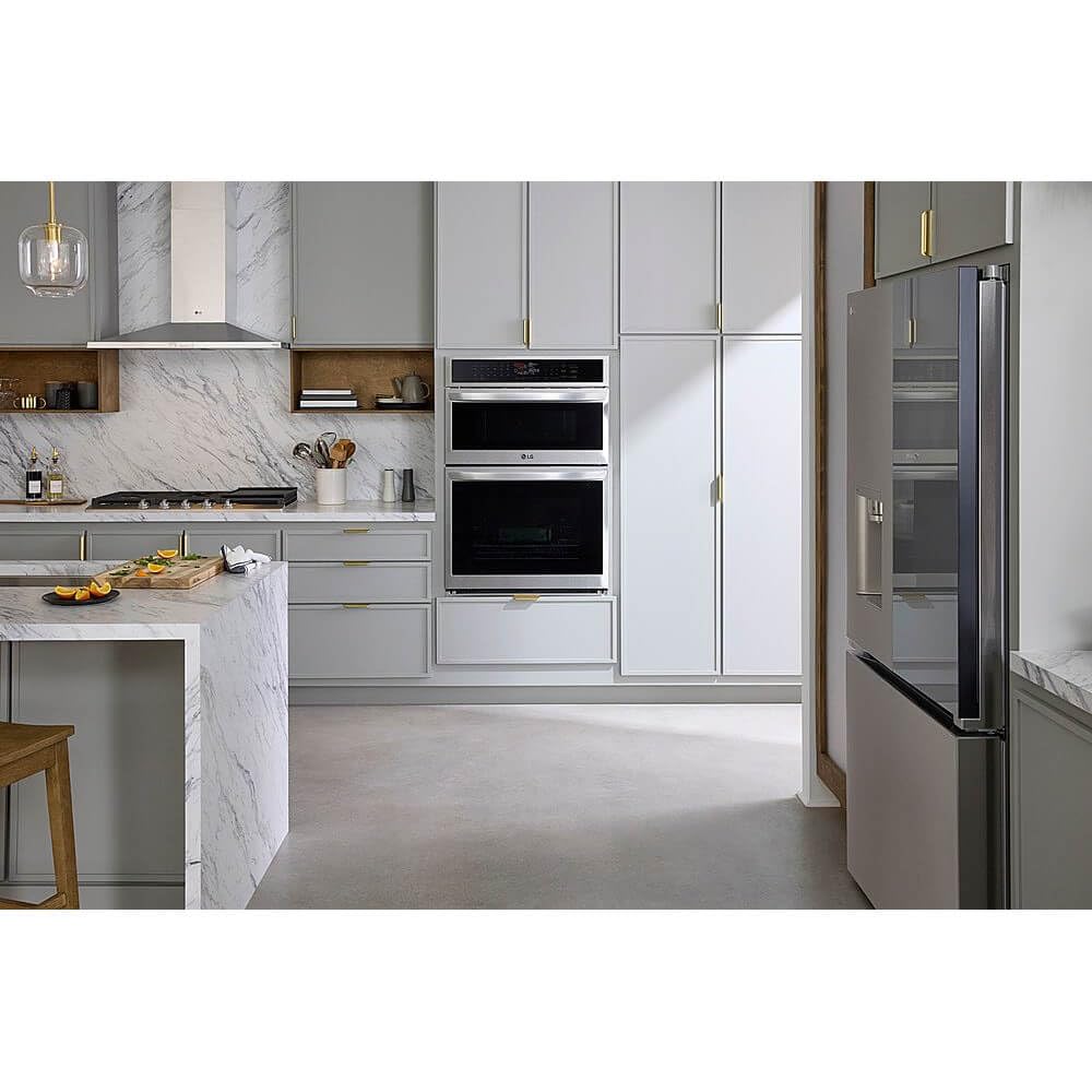 LG WCEP6423F 30 Inch Smart Electric Double Wall Oven - 6.4 cu.ft Capacity, WiFi Enabled for Modern Kitchens | Perfect for Baking, Roasting & Smart Home Integration