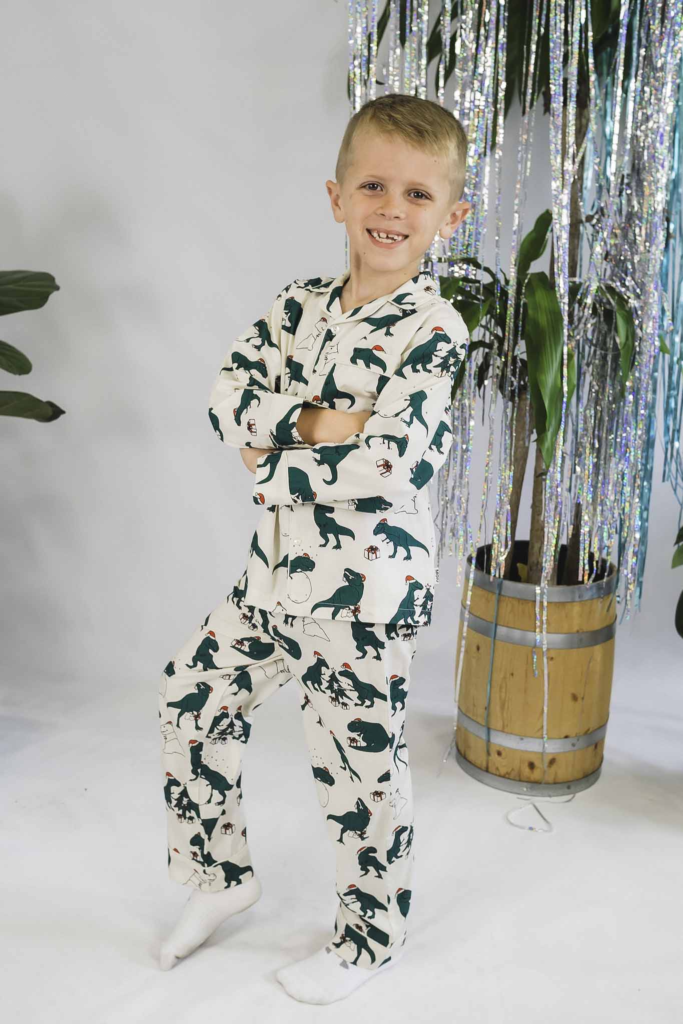 Lex US Dino Dreams Pajamas - Soft & Comfortable Unisex Dinosaur Pajama Set for Kids & Adults | Perfect for Sleepovers, Family Movie Nights & Cozy Bedtime