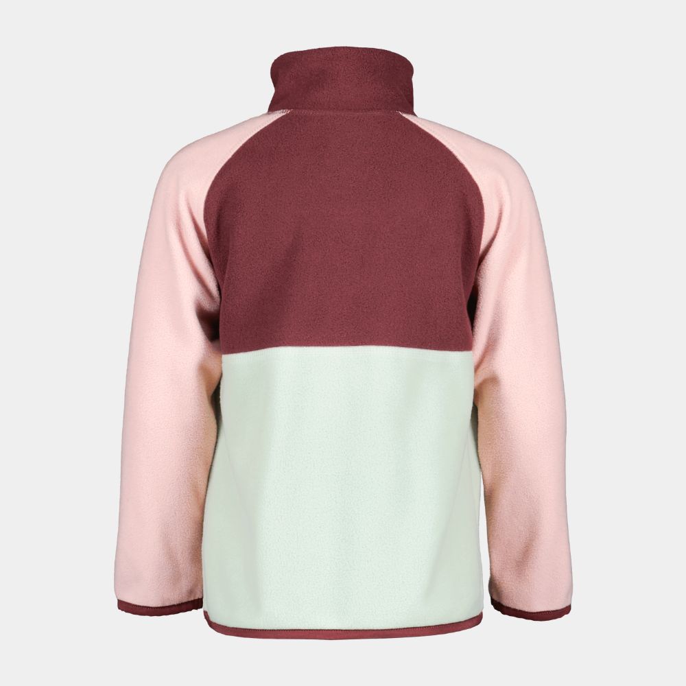Didriksons Monte Half Button Kids Fleece Jacket - Soft & Warm Pale Mint Green Outerwear for Boys & Girls | Perfect for School, Playground & Outdoor Adventures